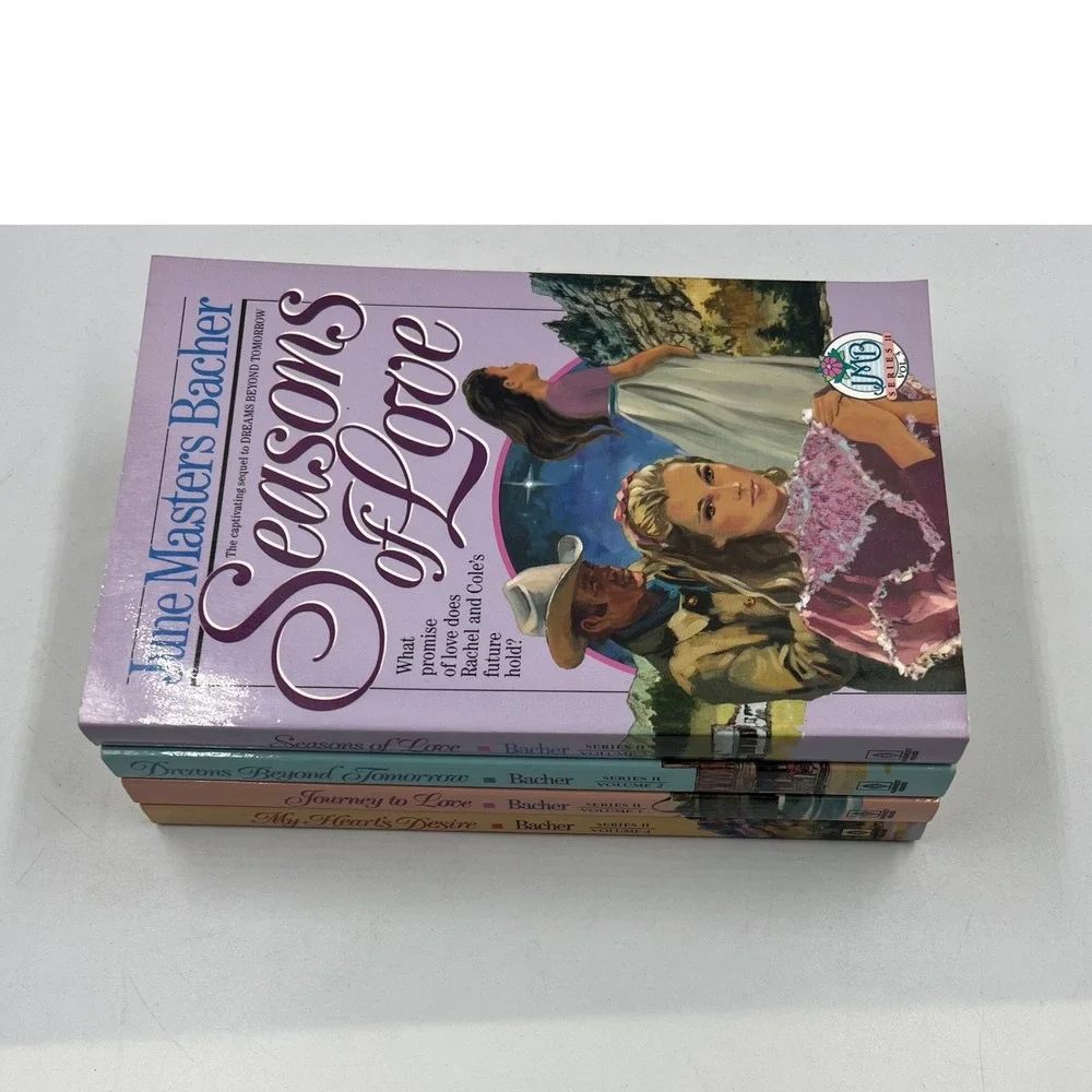 June Masters Bacher Paperback 4‎ Book Lot Inspirational Christian Romance